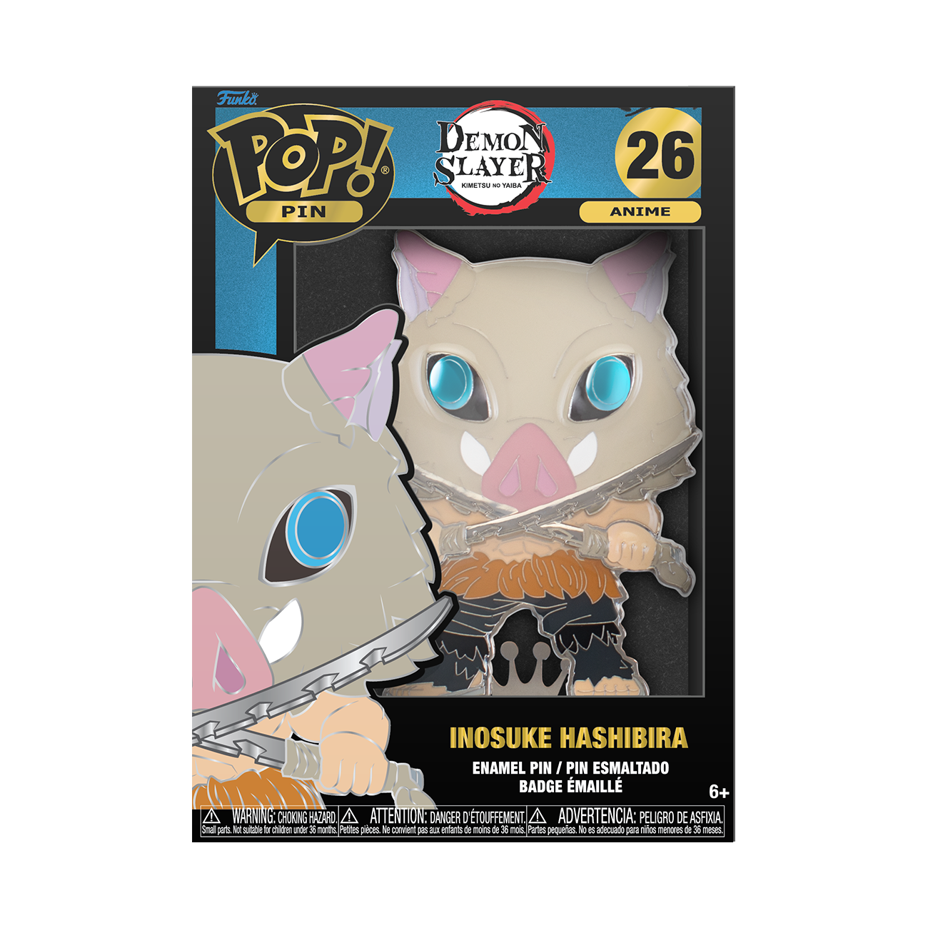 Demon Slayer Inosuke Hashibira Enamel Pin - Official Funko Pop! Collectible