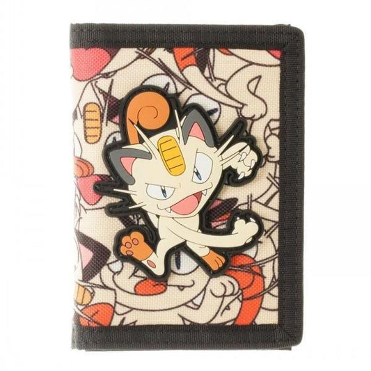 Pokemon Meowth Trifold Wallet Front View