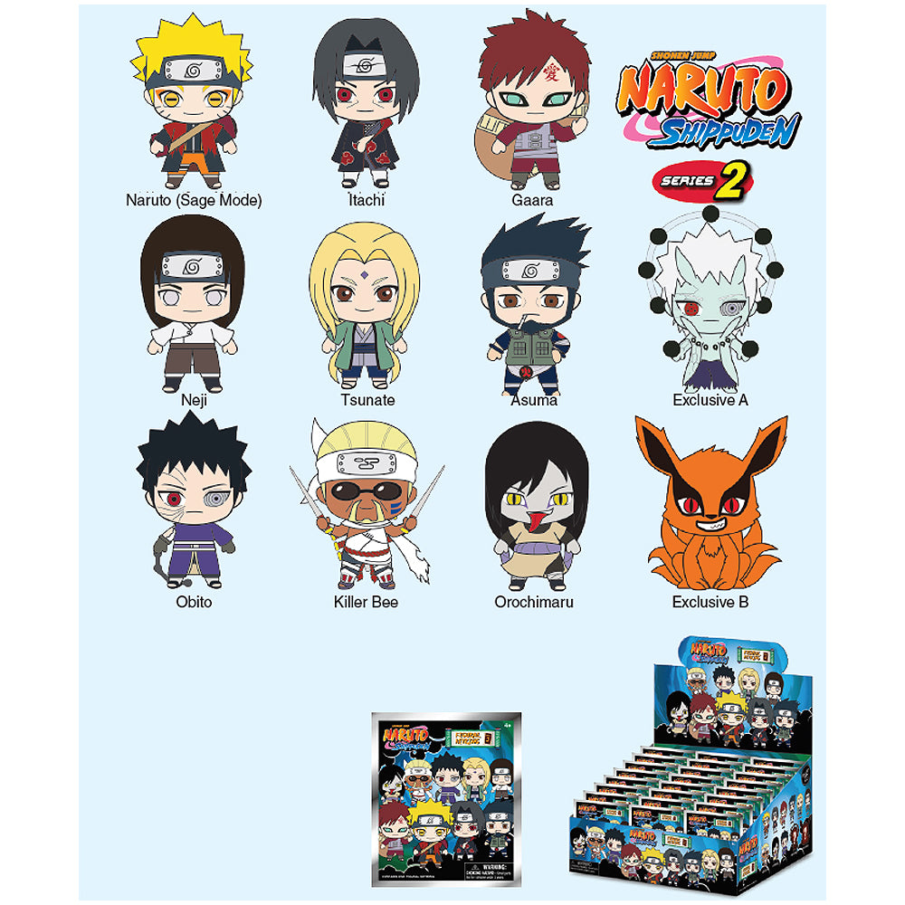 Naruto Shippuden (Series 6) 3D Sculpted Surprise Character Keychain Cl –  Collector's Outpost